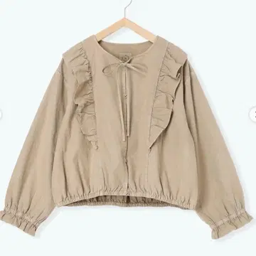 사만사 모스모스 리본 프릴 자켓 베이지