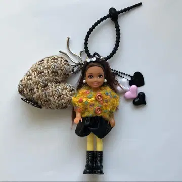 바비 첼시 인형 참 키링 백참 C