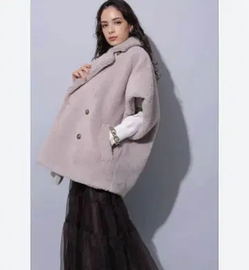 Arpege story 보아 판초 코트 미사용 새상품