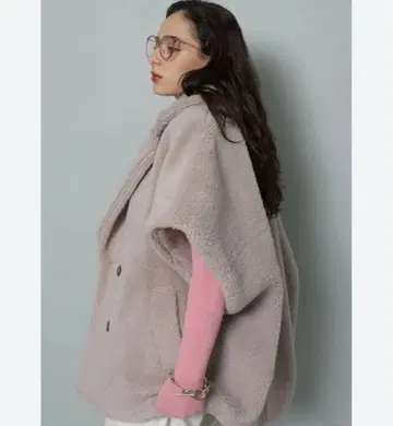 Arpege story 보아 판초 코트 미사용 새상품