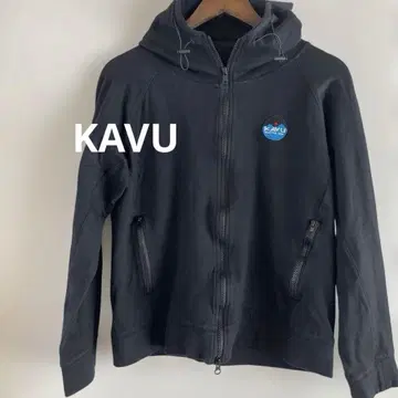 KAVU 블랙 후드티 핑크 안감 사이즈 Small ( M 사이즈 상당 )