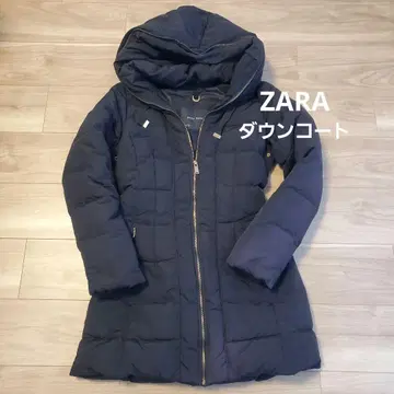 ZARA 블랙 다운 코트 S 사이즈