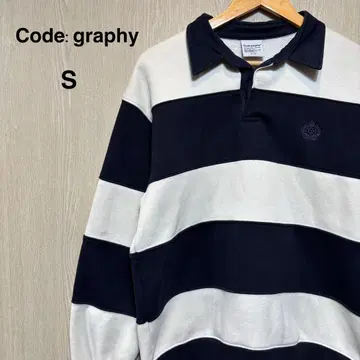 Code:graphy 트레이닝복 S 블랙 화이트 자수 로고