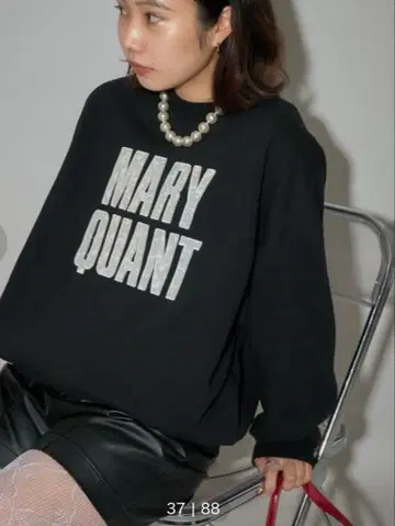 MARY QUANT 맨투맨 트레이닝복