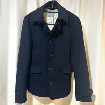 SHIPS 싱글 피코트 네이비 thermore