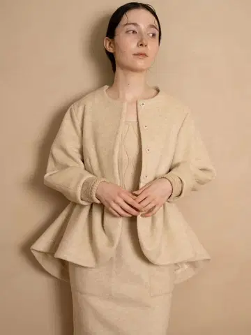 euw layered knit jacket