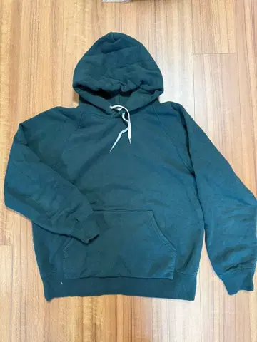 Scye 다크 그린 후드 부착 후드티 38