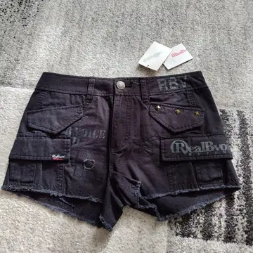 RealBvoice 블랙 숏팬츠 M 사이즈 헤이세이 갸루 Y2K