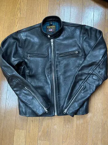 vanson 싱글 라이더 가죽 자켓 38
