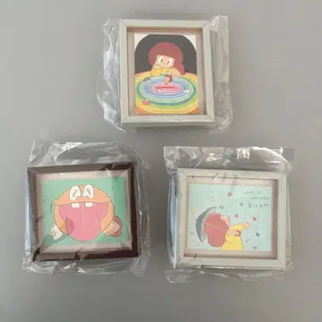 마무앙짱 미니 아트 프레임 3종 세트 모리 미술관 가챠