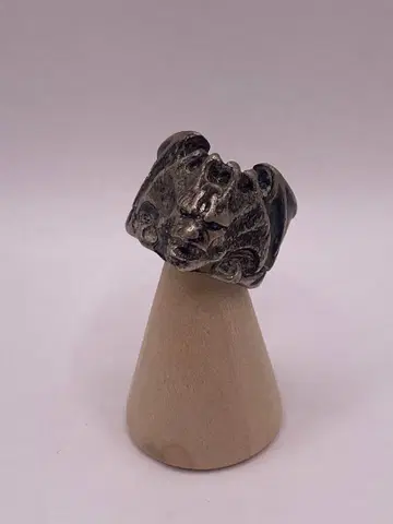 9호 라이온 헤드 실버 반지 액세서리 fashion