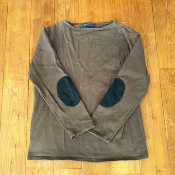 SAINT JAMES 브라운 긴팔 엘보 패치