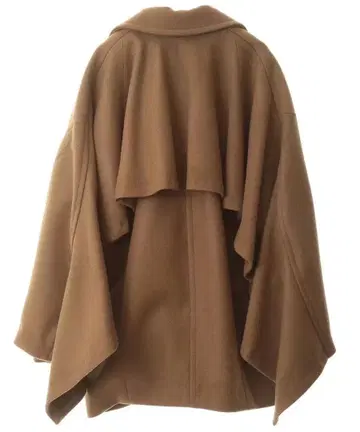 clane 백 프릴 더블 코트