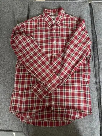 90s 엘엘빈 레드 체크 셔츠