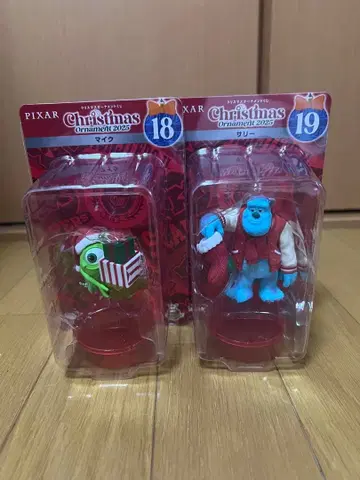 Disney 크리스마스 오너먼트 2025 마이크, 샐리 피규어 세트