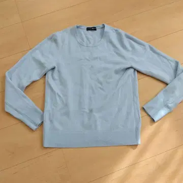 TAKASHIMAYA 스카이블루 니트 긴팔 스웨터 라이트 블루