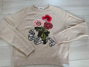 Desigual 꽃무늬 자수 긴팔 니트 XS 사이즈