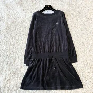 adidas 아디다스 원피스 벨로아 블랙 XL 상당