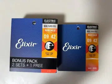 Elixir NANOWEB 09-42 SUPER LIGHT 4 상자 정품