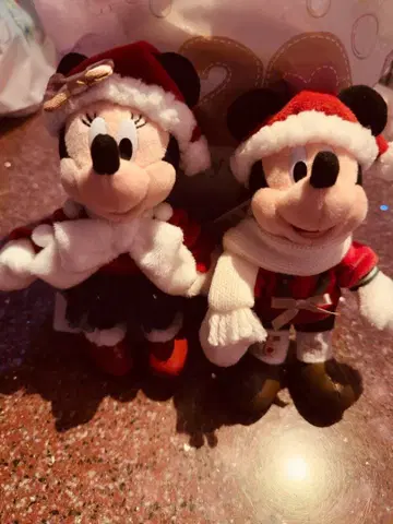 디즈니 크리스마스 인형 배지 세트