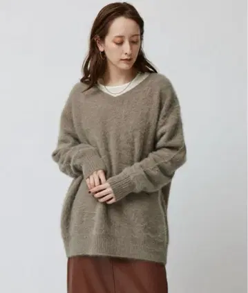 시착만 한 새상품급 BABYLONE FOX 캐시미어 2WAY 풀오버 니트