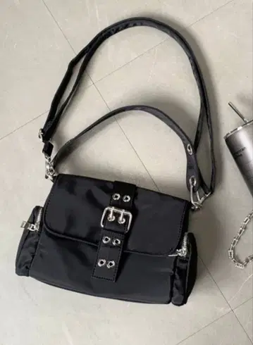 non-hedge 벨트 플랩 나일론 2way 숄더백