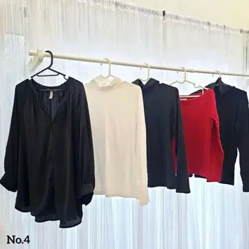 여성용 상의 묶음 판매 이너 하이넥 스웨터 블라우스