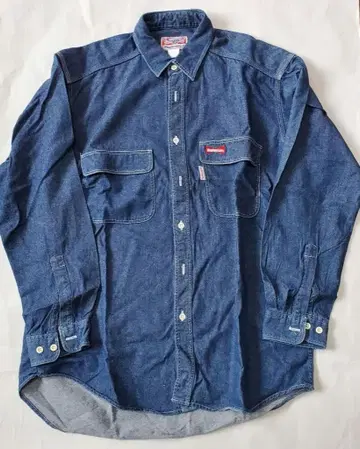 [ 새상품 ] 레어 Budweiser 데님 셔츠 FREE 사이즈