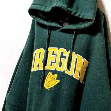 제뉴인 스태프 오리건 닥스 자수 후드 맨투맨 그린 녹색 구제 의류