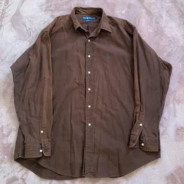 랄프 로렌 셔츠 브라운 XL
