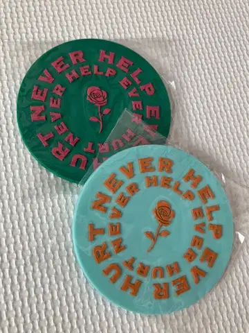 후지이 카제 미치참 캔 굿즈 기념 코스터 2장만 미개봉 새상품