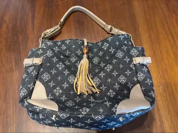 데일리 래쉬드 데님 태슬 숄더백