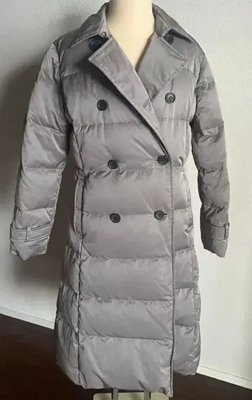 theory luxe 그레이 다운 코트 38