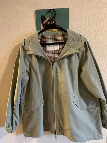 aquascutum 후드 부착 코트 새상품 미사용
