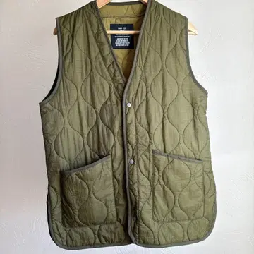 DAN-TEN 경량 올리브 그린 퀼팅 베스트