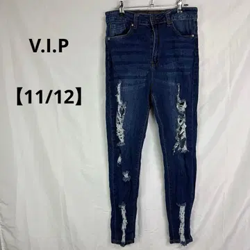 V.I.P 데미지 진 스키니 데님 [ 11/12 ] 스트레치 소재 팬츠