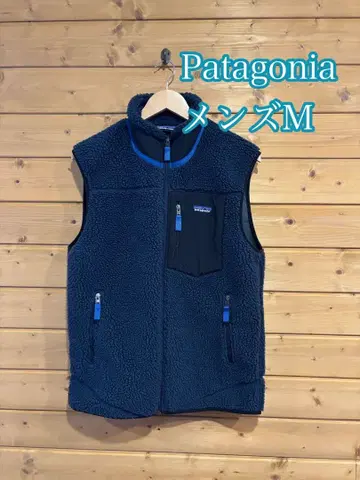 Patagonia 플리스 베스트 남성용 M 네이비