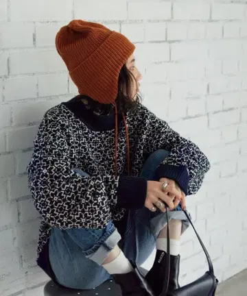 FREAK'S STORE 마코버 플라워 무늬 니트 풀오버 macober3