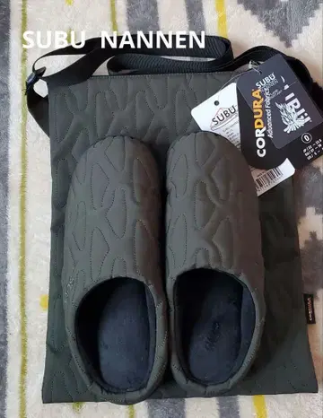 SUBU NANNEN 슬립온 카키 수납 가방 포함
