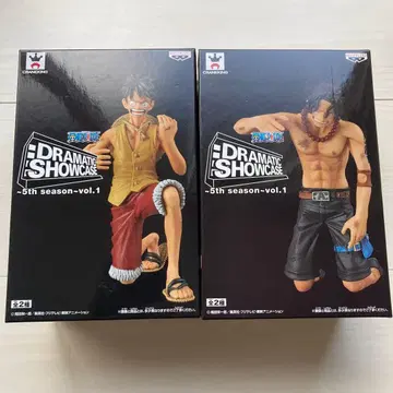 원피스 DRAMATIC SHOWCASE 루피 에이스 2체 세트