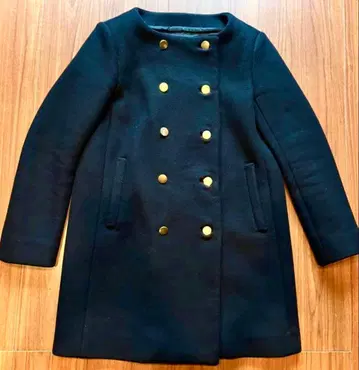 드로어 Drawer 울 카르제 노카라 코트 골드 버튼