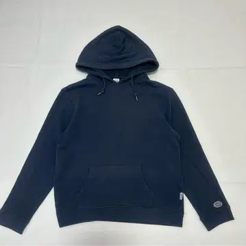 DISCUS 디스커스 무지 자수 로고 네이비 후드티