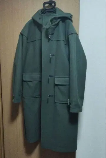 레이지블루 메리노 슬릿 더플 코트