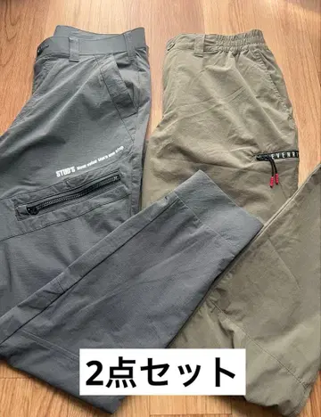 evenriver STUD'S/ 카키 그레이 작업옷 팬츠 워크 팬츠