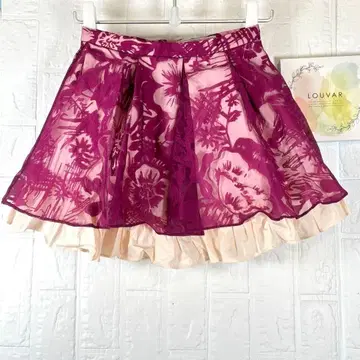 [ Lily brown ] 미니 플레어 스커트 퍼지 스커트 S