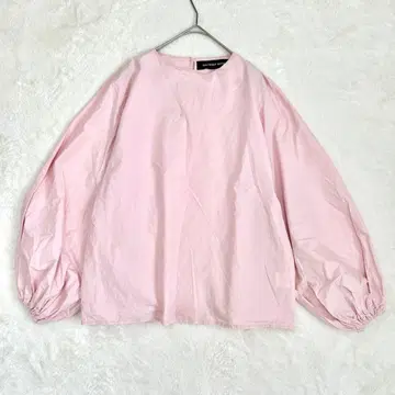 벌스데이 바쉬 볼륨 소매 블라우스 [ F ] 핑크 체형 커버