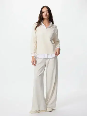 웜 플리스 스트레이트 팬츠/긴 길이