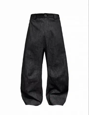 jcaesar studio 배기 데님 와이드 데님 블랙 s