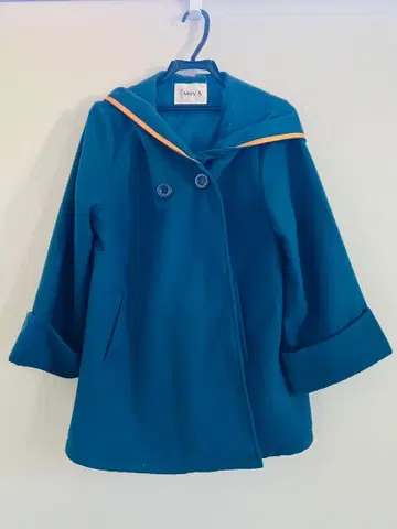 [ 새상품급 ] 후드 부착 판초 코트