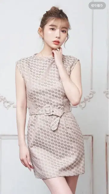 Darich DR 자카드 미니 원피스